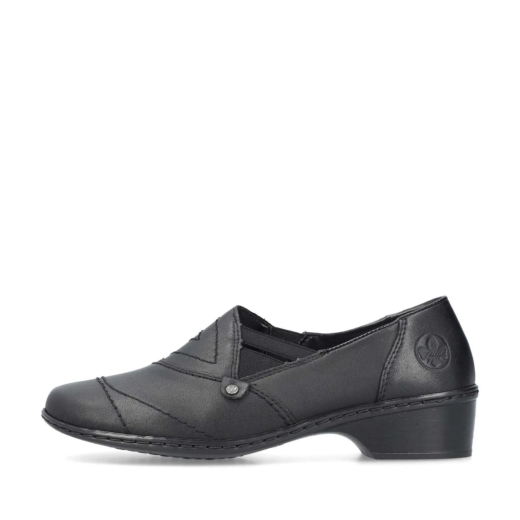 Rieker Dametofler Nat Sorte