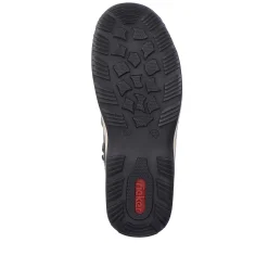 Rieker Dametofler Olivengron-Sort