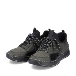 Rieker Dametofler Olivengron