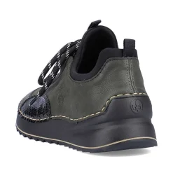 Rieker Dametofler Olivengron