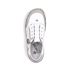 Rieker Dametofler Ren Hvid