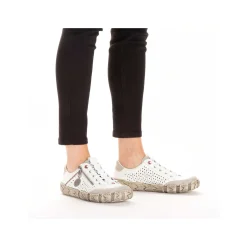 Rieker Dametofler Ren Hvid