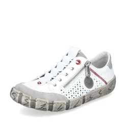 Rieker Dametofler Ren Hvid