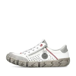 Rieker Dametofler Ren Hvid