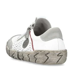 Rieker Dametofler Ren Hvid