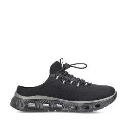 Rieker Dametraesko Asfalt Sort