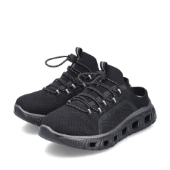 Rieker Dametraesko Asfalt Sort