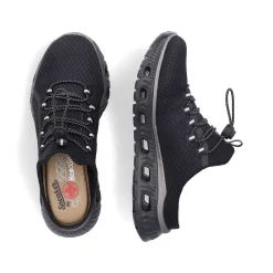 Rieker Dametraesko Asfalt Sort