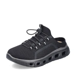 Rieker Dametraesko Asfalt Sort