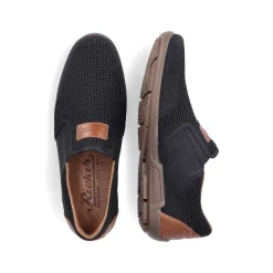 Rieker Herre Hjemmesko Asfalt Sort