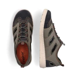 Rieker Herre Hjemmesko Gron Gra