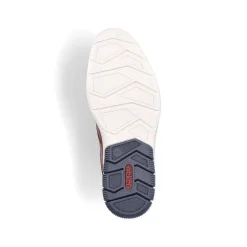 Rieker Herre Hjemmesko Karamelbrun-Pacific Bla