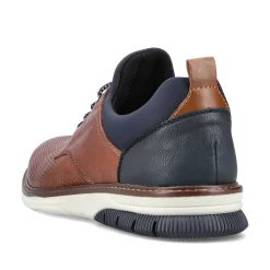 Rieker Herre Hjemmesko Karamelbrun-Pacific Bla