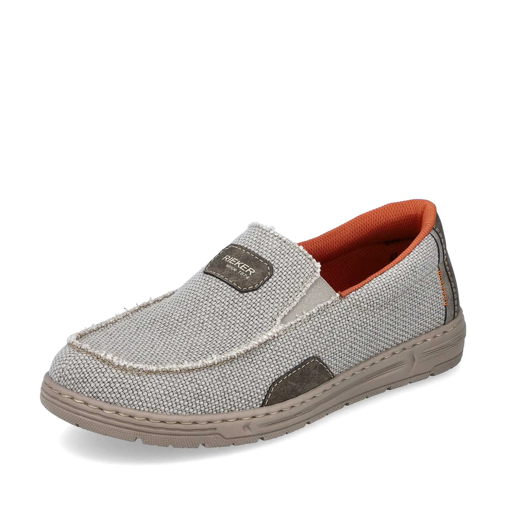 Rieker Herre Hjemmesko Lys Beige-Orange