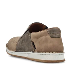 Rieker Herre Hjemmesko Lys Beige-Sten Gra