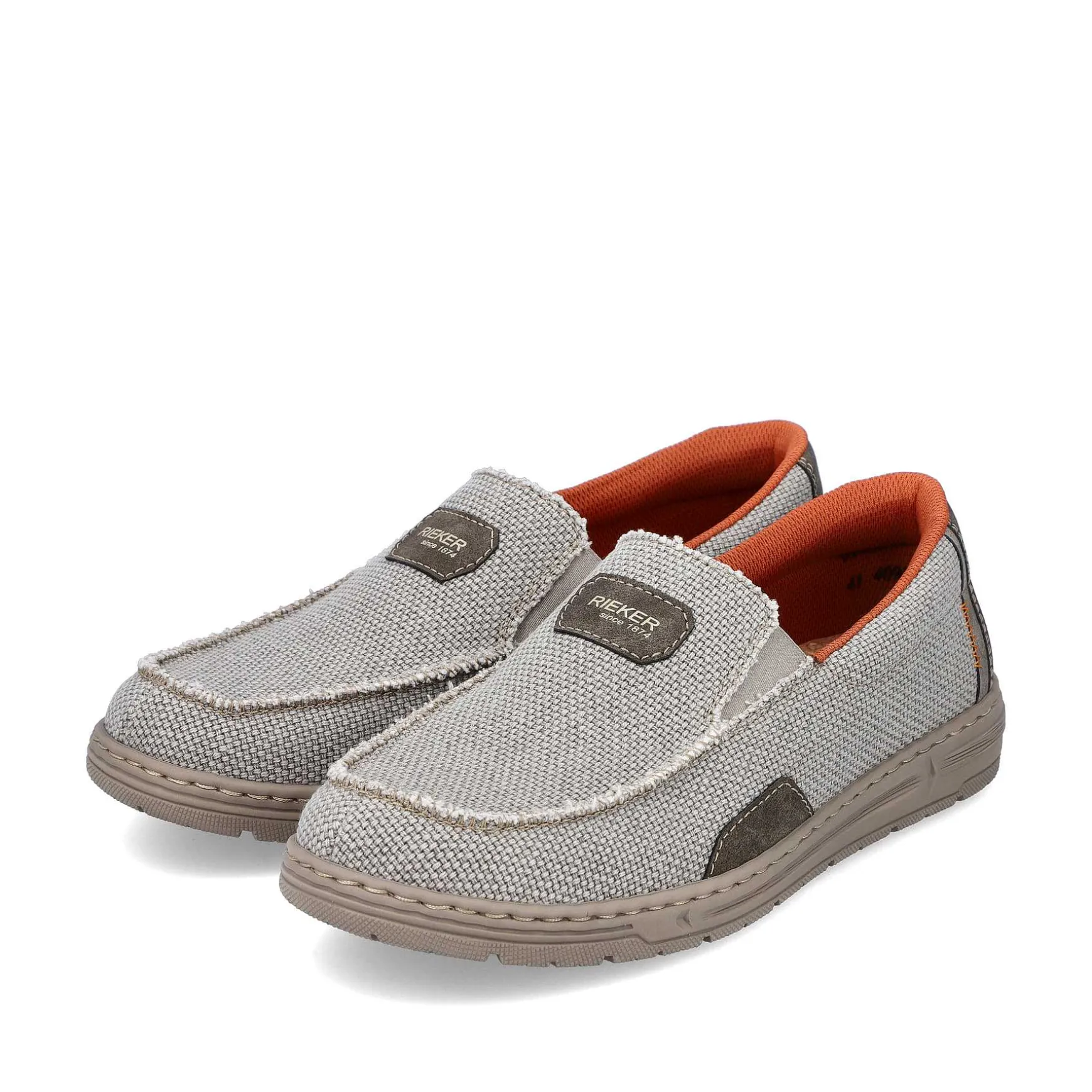 Rieker Herre Hjemmesko Lys Beige-Orange