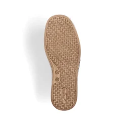 Rieker Herre Hjemmesko Lys Beige-Sten Gra