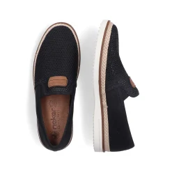 Rieker Herre Hjemmesko Nat Sort