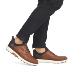 Rieker Herre Hjemmesko Noddebrun-Marinebla