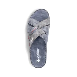 Rieker Herre Muldyr Bla Gra