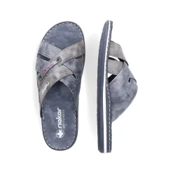 Rieker Herre Muldyr Bla Gra