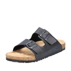 Rieker Herre Muldyr Blank Sort