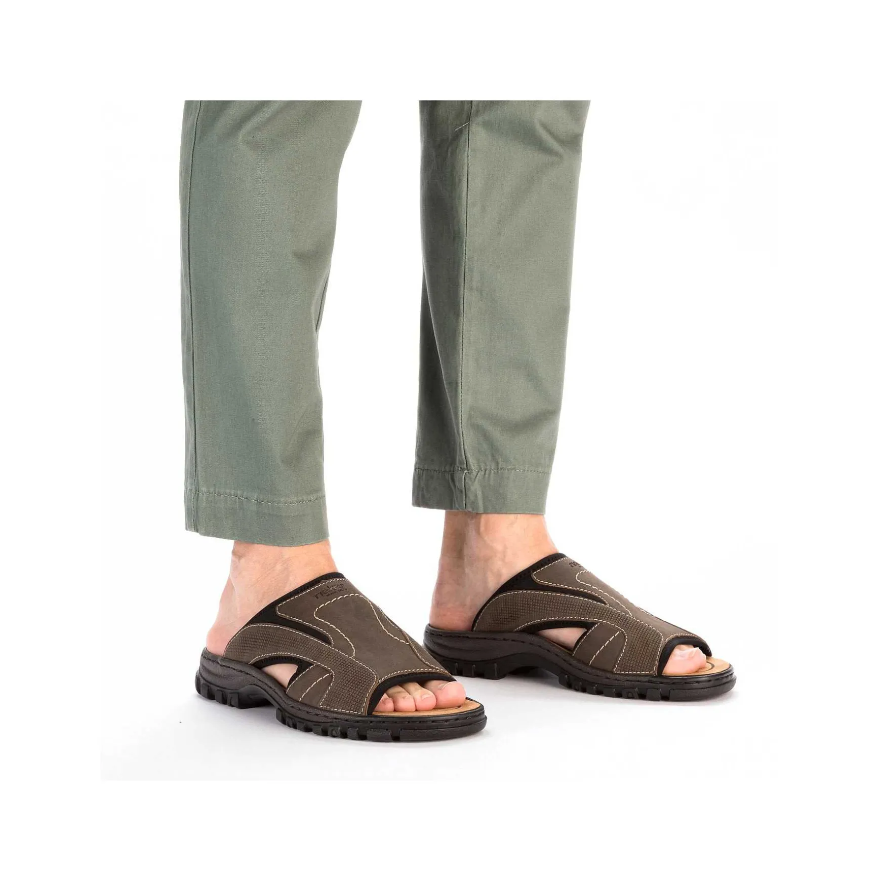 Rieker Herre Muldyr Brungra