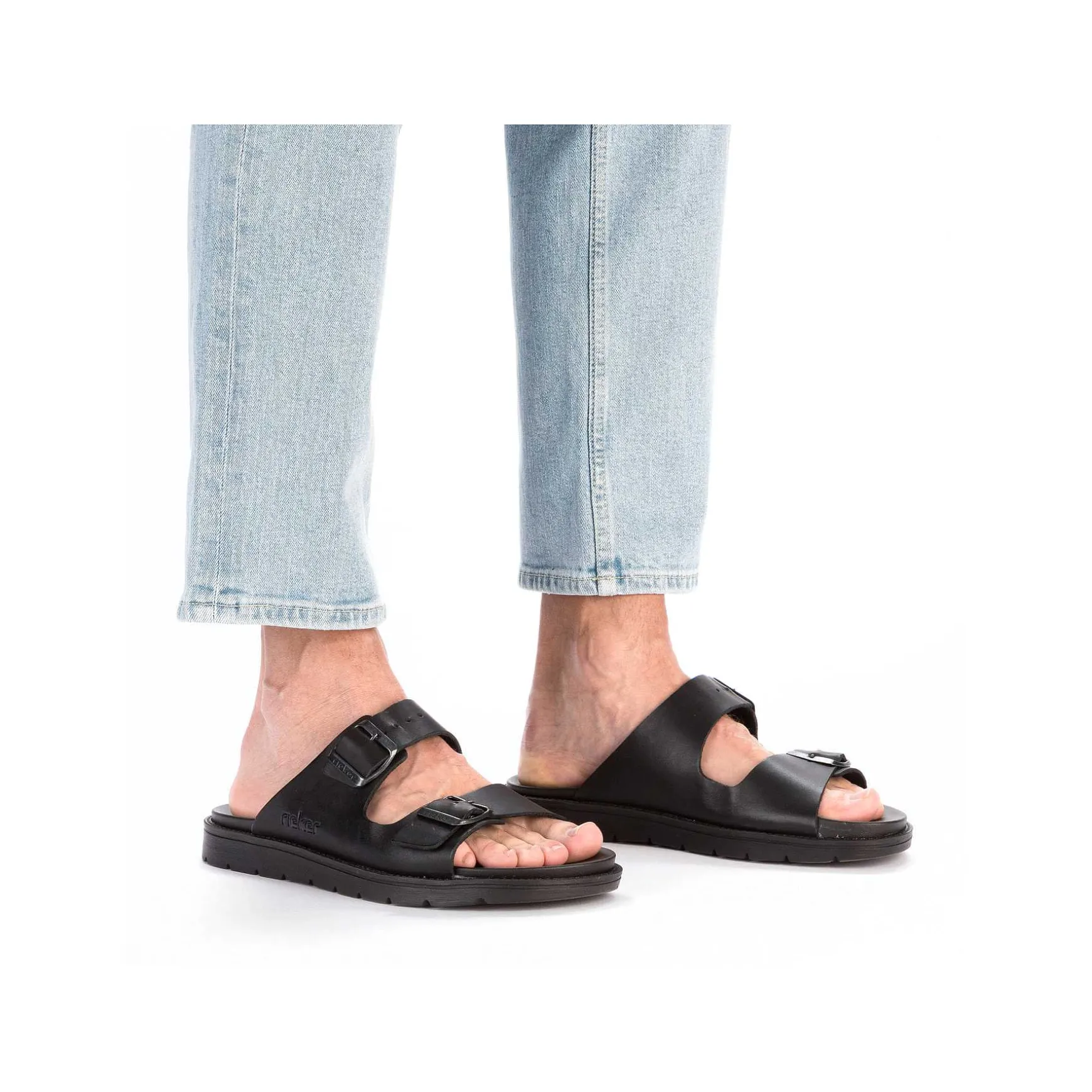 Rieker Herre Muldyr Dyb Sort