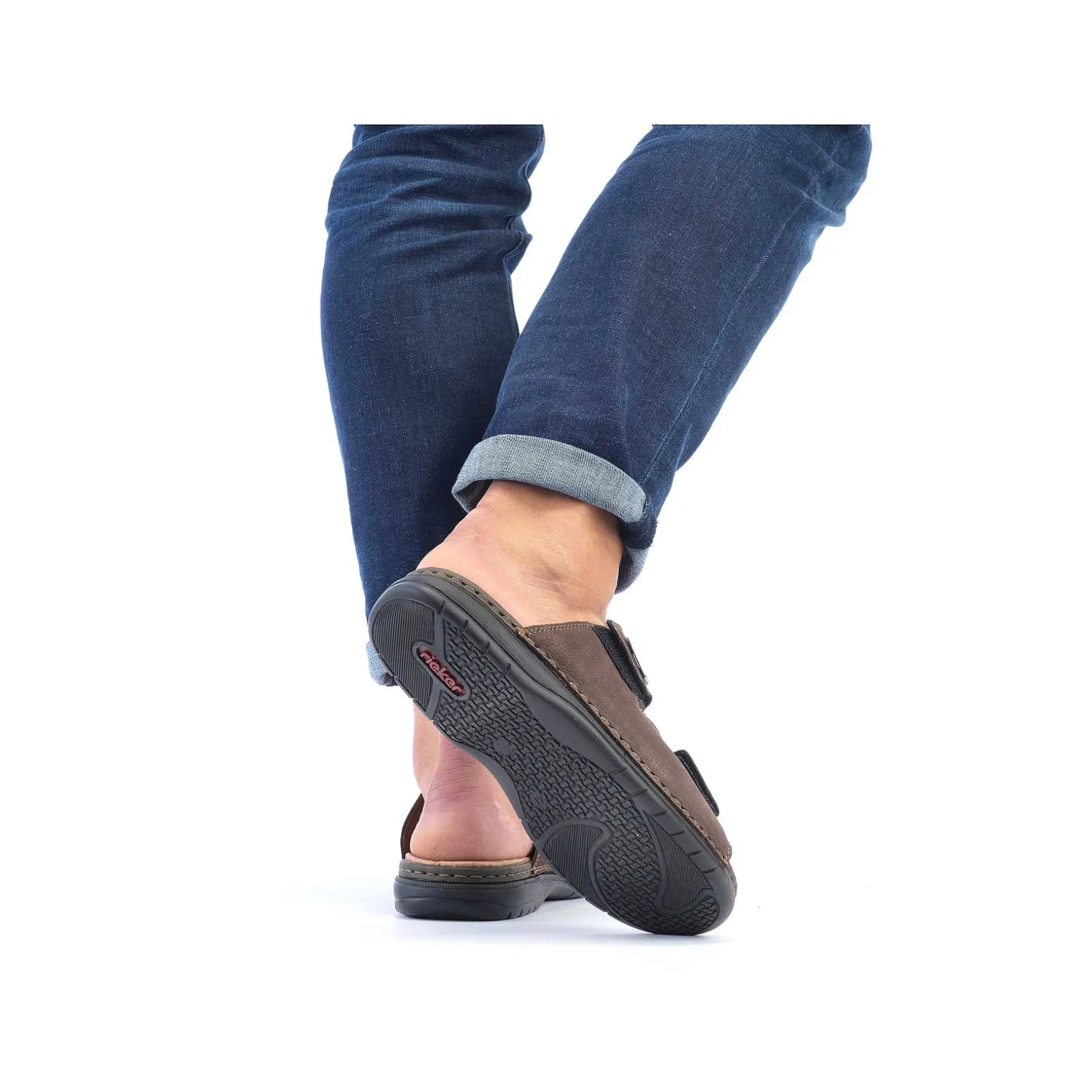 Rieker Herre Muldyr Kaffe Brun