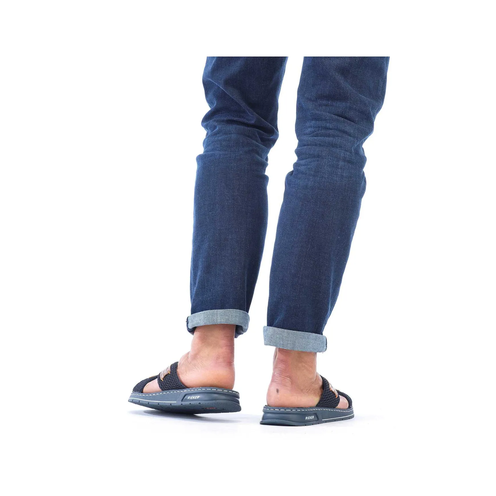 Rieker Herre Muldyr Pacific Bla-Brun