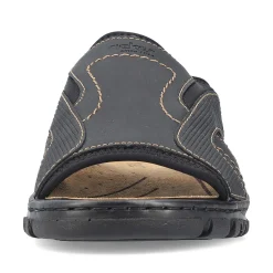 Rieker Herre Muldyr Sort Gra