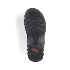 Rieker Herre Muldyr Sort Gra