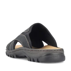 Rieker Herre Muldyr Sort Gra