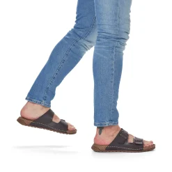 Rieker Herre Mule Espresso Brun