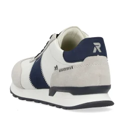 Rieker Herre Sneaker Lav Sten-Gra Creme-Hvid