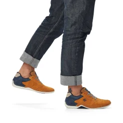 Rieker Herre Snoresko Gylden Gul-Kongebla