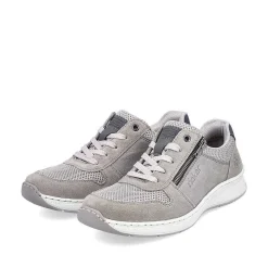 Rieker Herre Snoresko Moon Grey