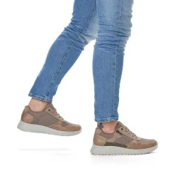 Rieker Herresneaker Lav Beige-Ren Hvid