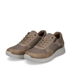 Rieker Herresneaker Lav Beige-Ren Hvid