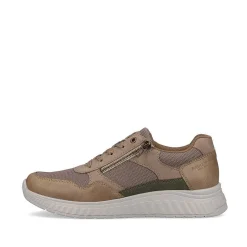 Rieker Herresneaker Lav Beige-Ren Hvid