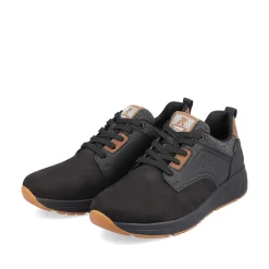 Rieker Herresneaker Lav Nat-Sort Trae-Brun