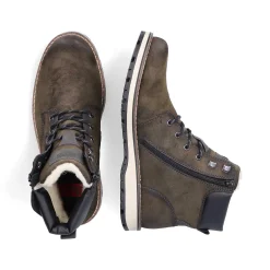 Rieker HerreStøvler Med Ledning Olivengron