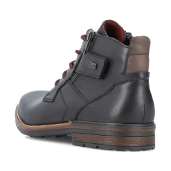 Rieker HerreStøvler Med Ledning, Blank Sort