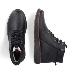 Rieker HerreStøvler Nat Sorte Med Ledning