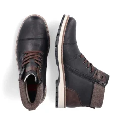 Rieker HerreStøvler Nat Sorte Med Ledning