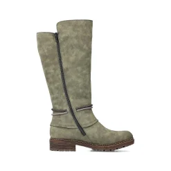 Rieker Hojskaftede DameStøvler Bladgronne