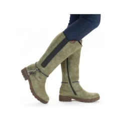 Rieker Hojskaftede DameStøvler Bladgronne