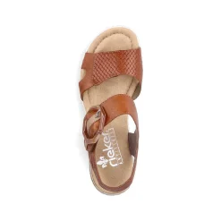 Rieker Kilesandaler Til Kvinder Kastanjebrune