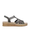 Rieker Kilesandaler Til Kvinder Asfaltgra