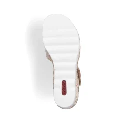 Rieker Kilesandaler Til Kvinder Champagne